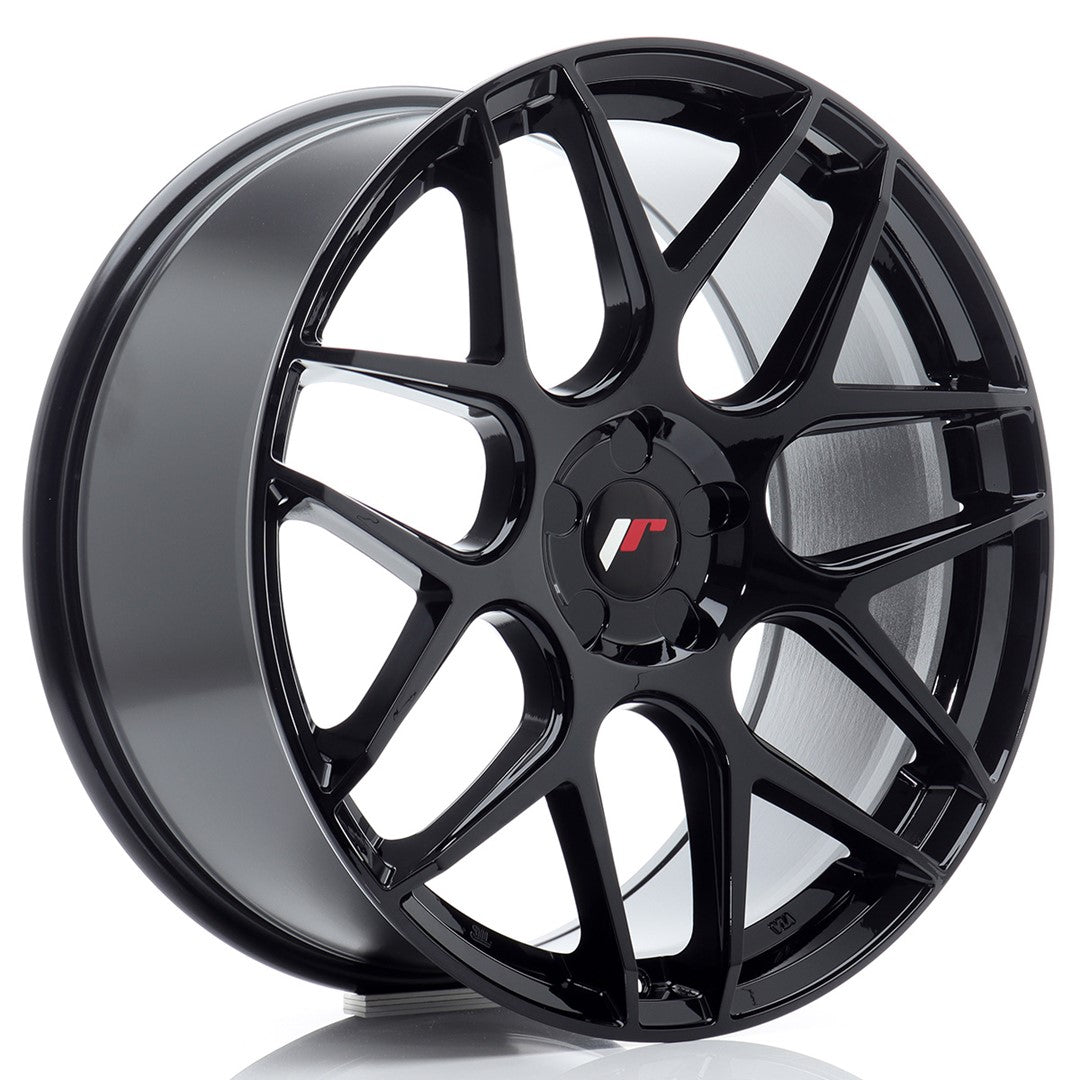 Japan Racing JR-18 20x8.5" (5 trous - sur mesure) ET20-40, Noir Brillant