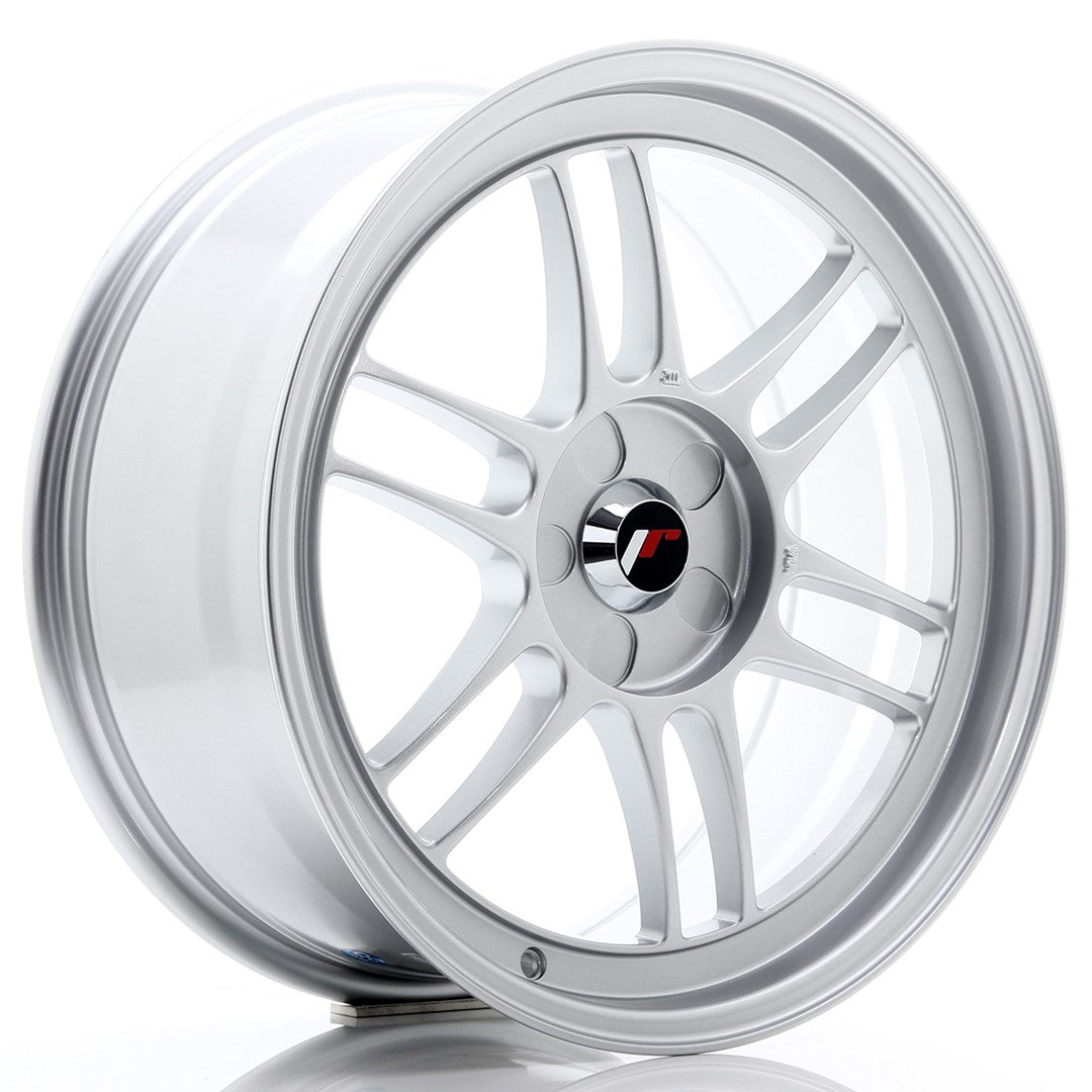 Japan Racing JR-7 18x8" (5 trous - sur mesure) ET35, Gris Argenté