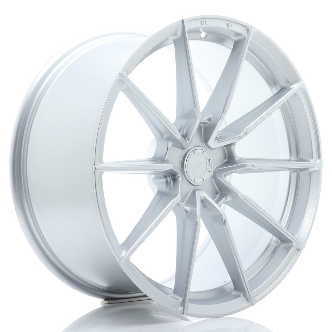 Japan Racing SL-02 Super Light 19x10" (5 trous - sur mesure) ET20-51, Gris Argenté / Poli