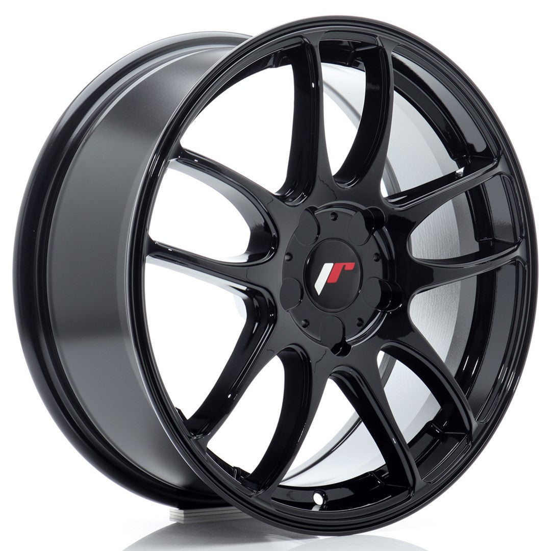 Japan Racing JR-29 17x7" (5 trous - sur mesure) ET20-48, Noir Brillant