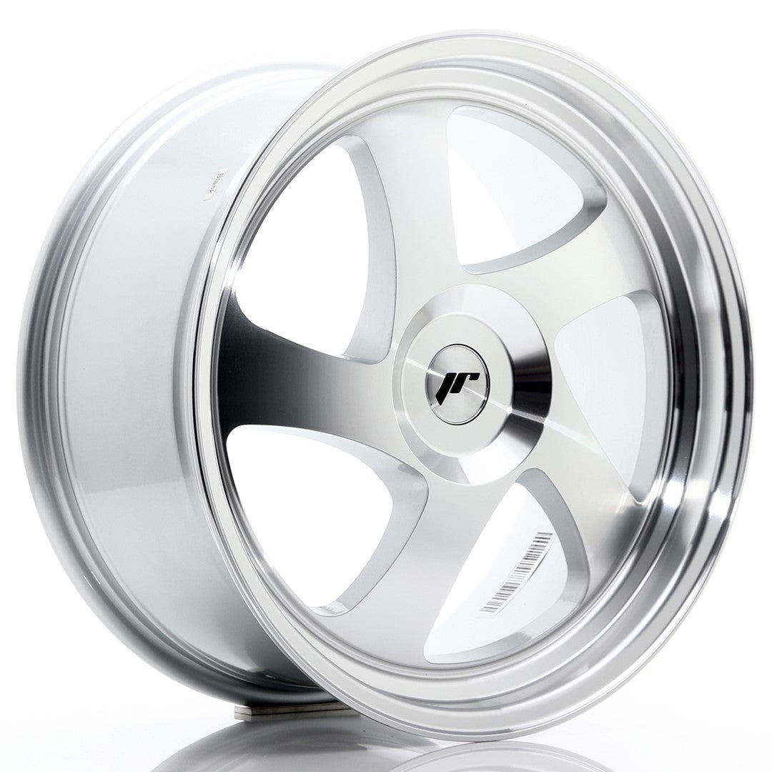 Japan Racing JR-15 19x8.5" (4 & 5 trous - sur mesure) ET20-40, Gris Argenté, Face Polie