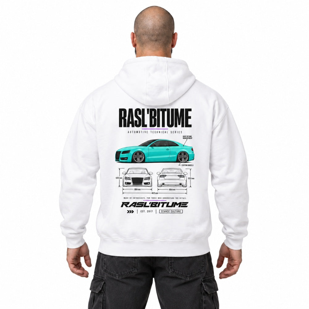Felpa con cappuccio Technical Series Rasl’Bitume unisex