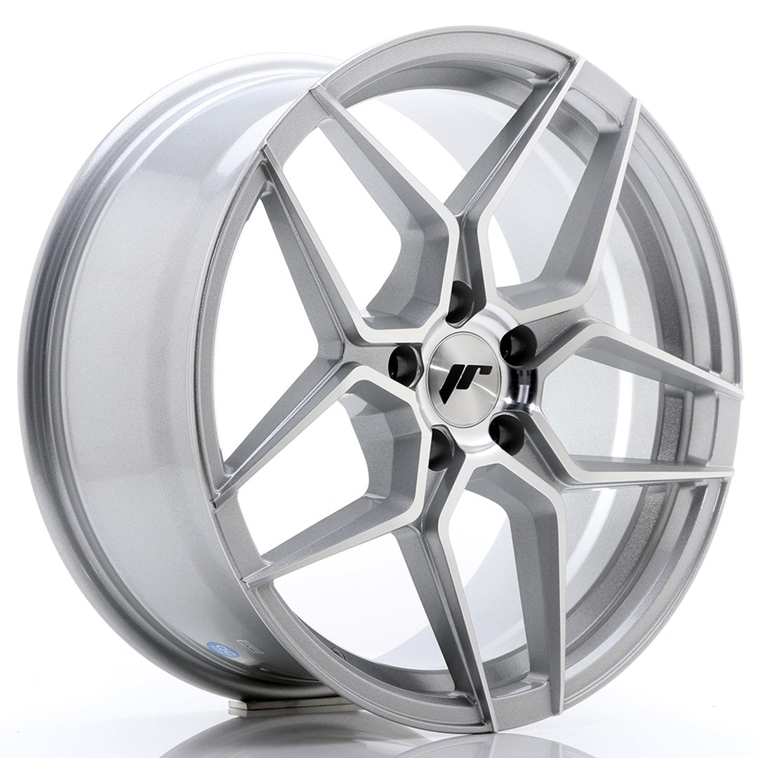 Japan Racing JR-34 18x8" 5x120 ET35, Gris Argenté, Face Polie