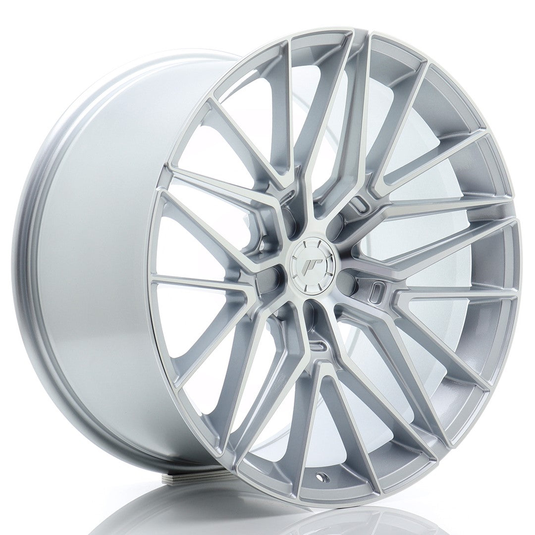 Japan Racing JR-38 20x10.5" (5 trous - sur mesure) ET15-45, Gris Argenté