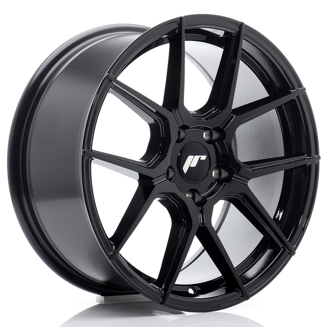 Japan Racing JR-30 17x8" 5x100 ET40, Noir Brillant