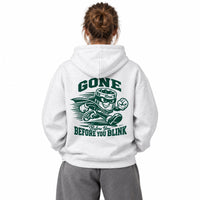 Felpa con cappuccio oversize Gone Before You Blink Rasl’Bitume unisex