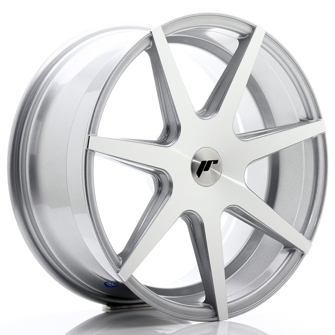 Japan Racing JR-20 19x8.5" (4 & 5 trous - sur mesure) ET20-40, Gris Argenté Poli