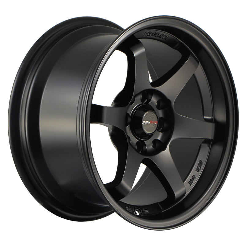 Japan Racing JR-3 15x8" 4x100/108 ET25, Noir Mat / Satiné