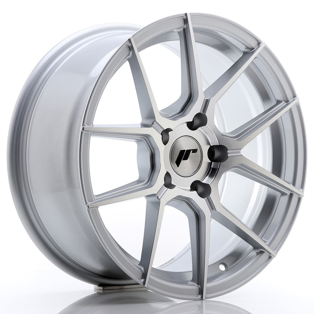 Japan Racing JR-30 17x8" 5x112 ET40, Gris Argenté, Face Polie