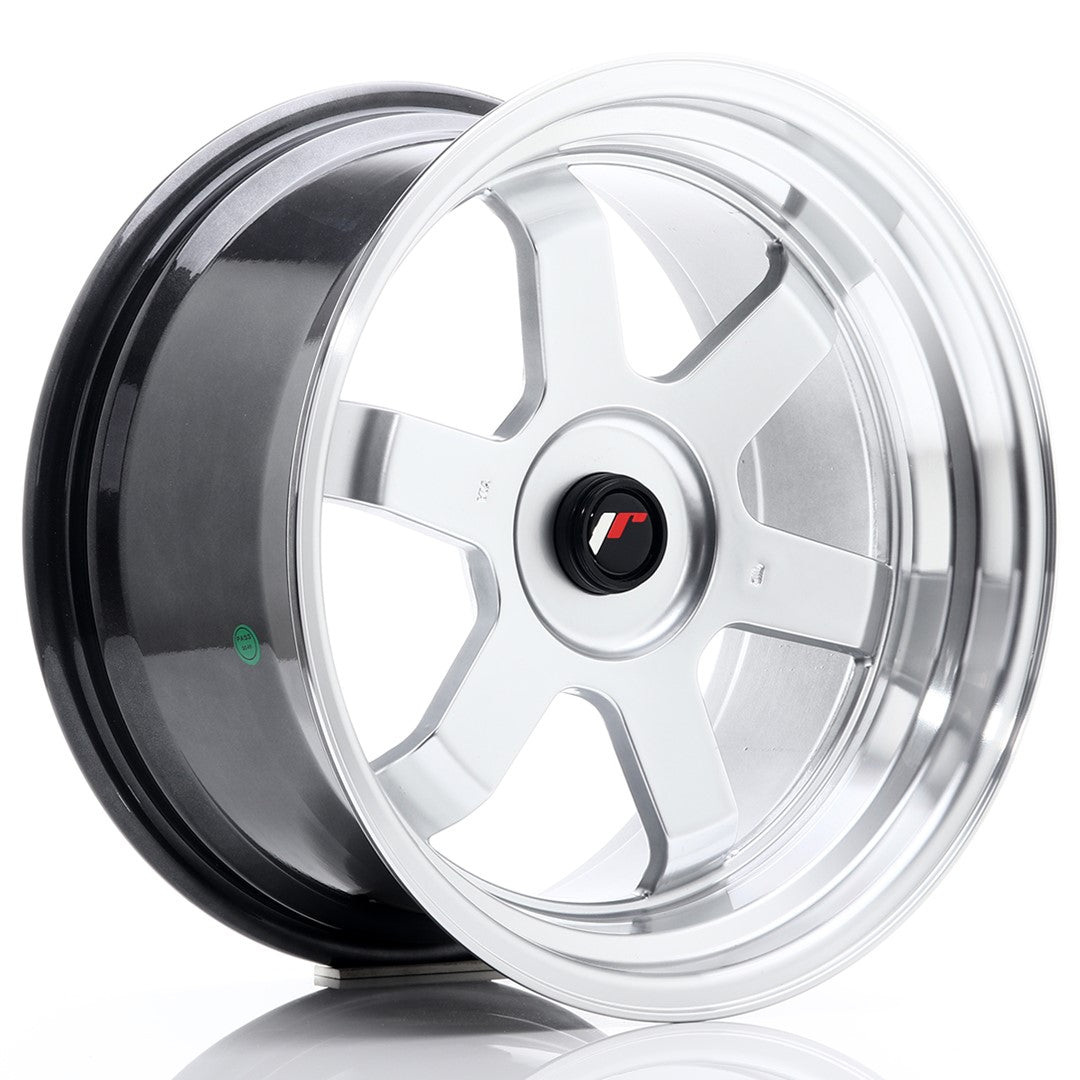Japan Racing JR-12 17x9" (4 & 5 trous - sur mesure) ET25, Gris Argenté / Poli