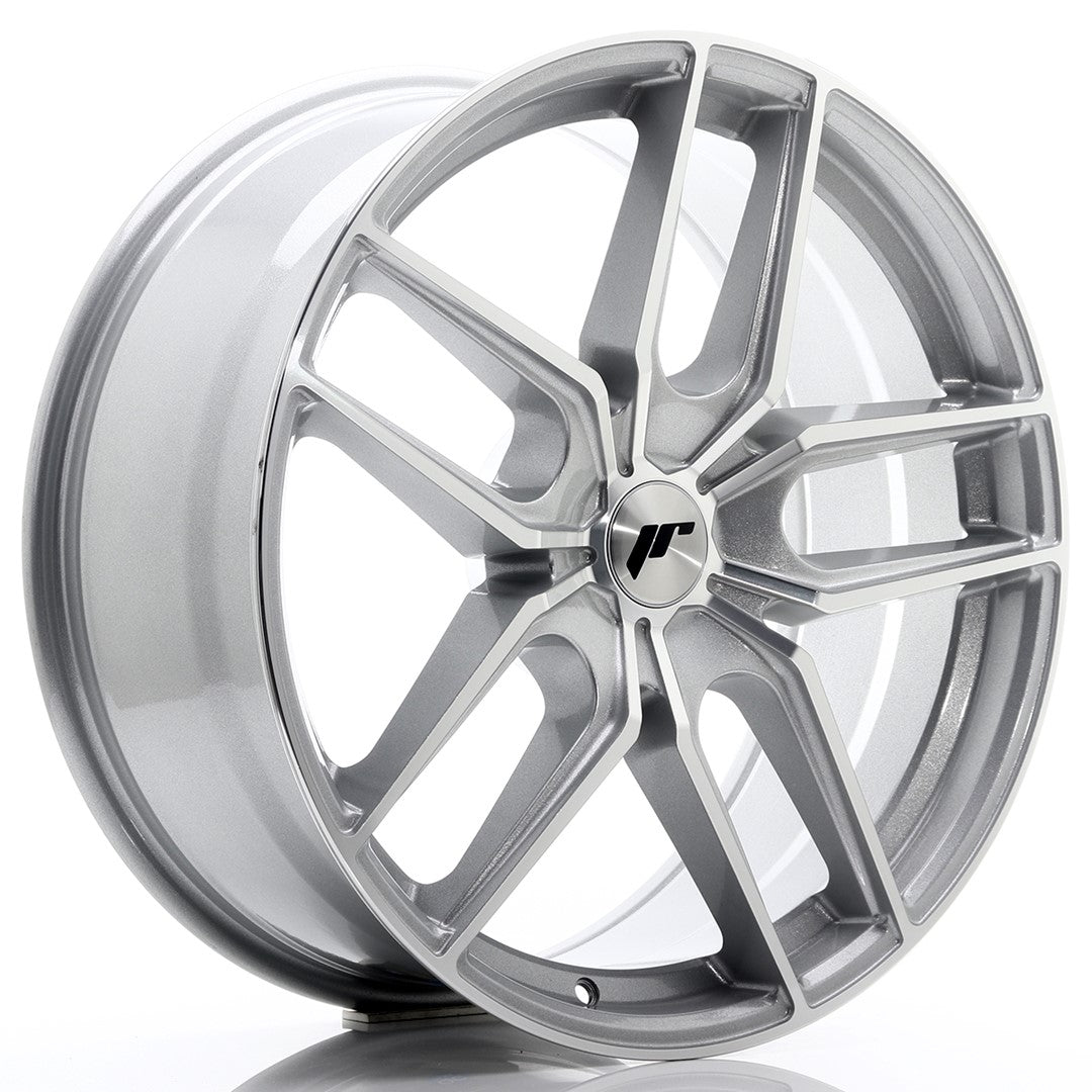 Japan Racing JR-25 20x8.5" (5 trous - sur mesure) ET20-40, Gris Argenté / Poli