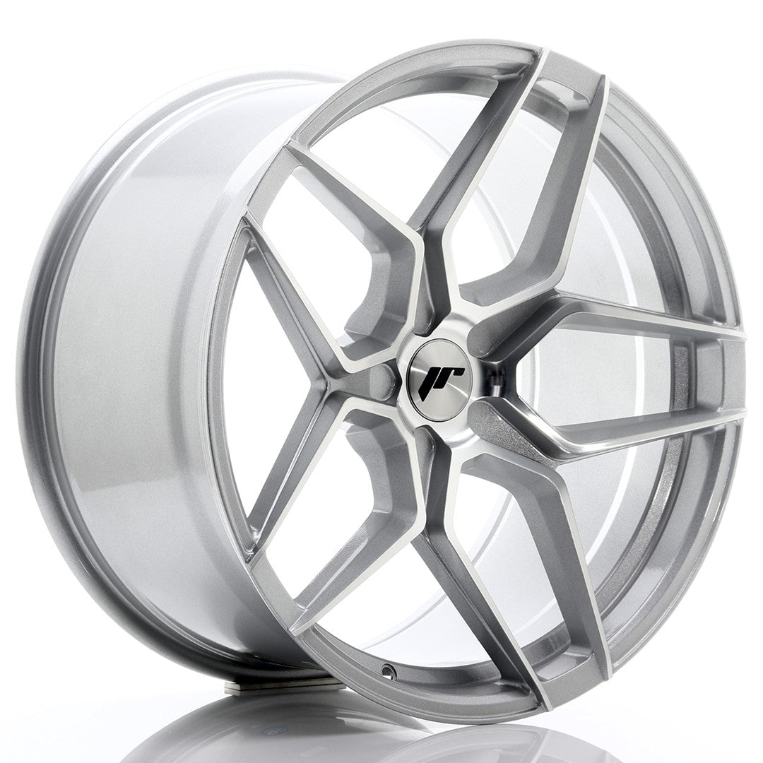 Japan Racing JR-34 Extreme Concave 20x10.5" (5 trous - sur mesure) ET20-35, Gris Argenté / Poli