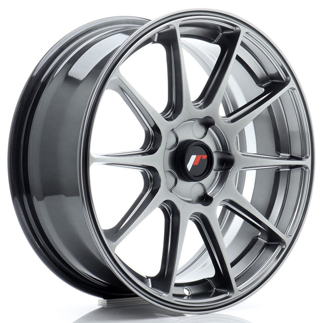Japan Racing JR-11 17x7" (5 trous - sur mesure) ET20-38, Hyper Black