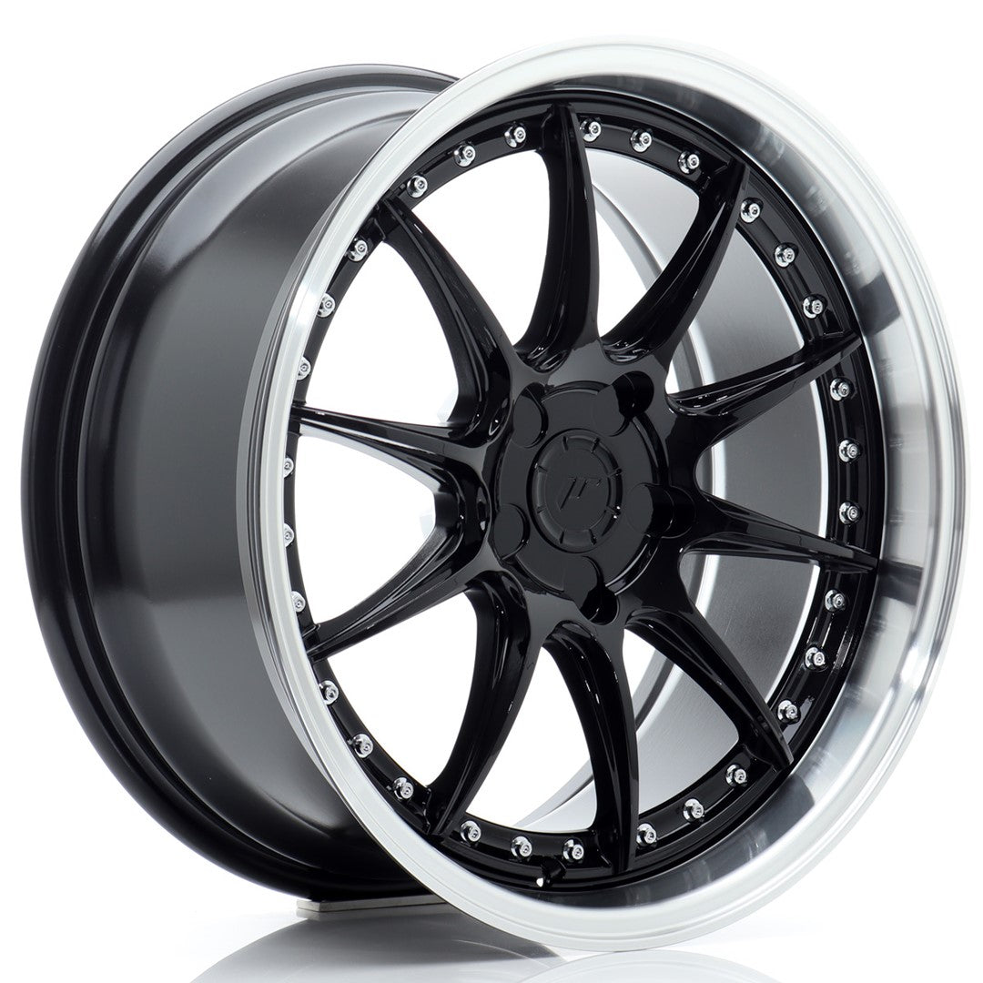 Japan Racing JR-41 18x8.5" (5 trous - sur mesure) ET15-35, Noir / Brillant