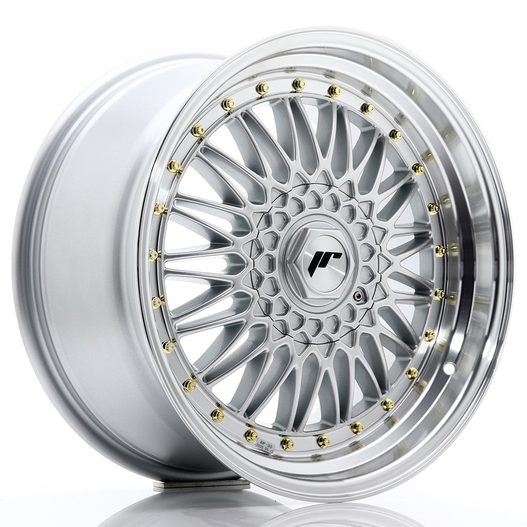 Japan Racing JR-9 18x9" (4 & 5 trous - sur mesure) ET20-40, Gris Argenté