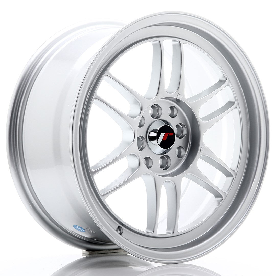 Japan Racing JR-7 17x8" 4x100/114.3 ET35, Gris Argenté / Poli