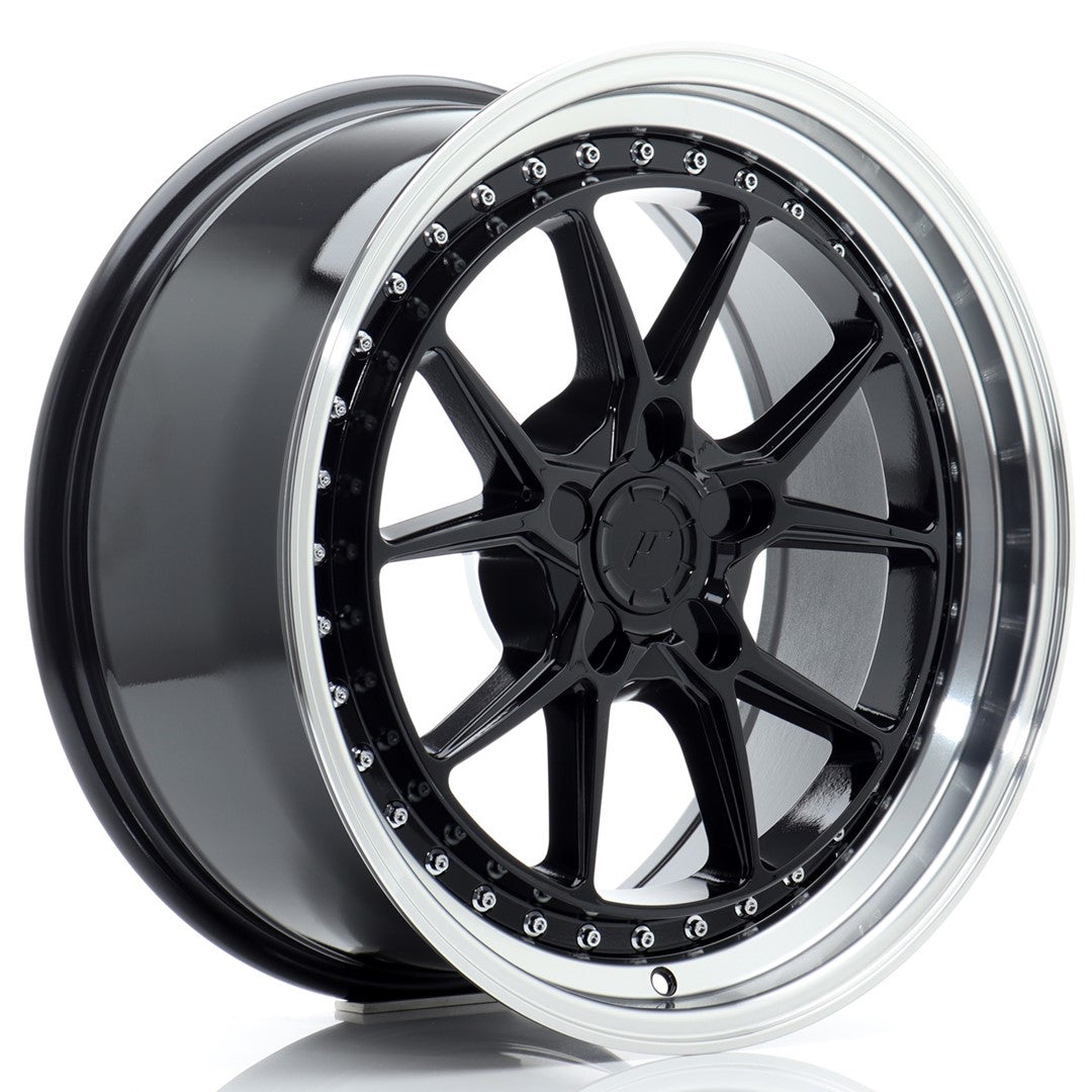 Japan Racing JR-39 18x8.5" (5 trous - sur mesure) ET15-35, Noir / Brillant
