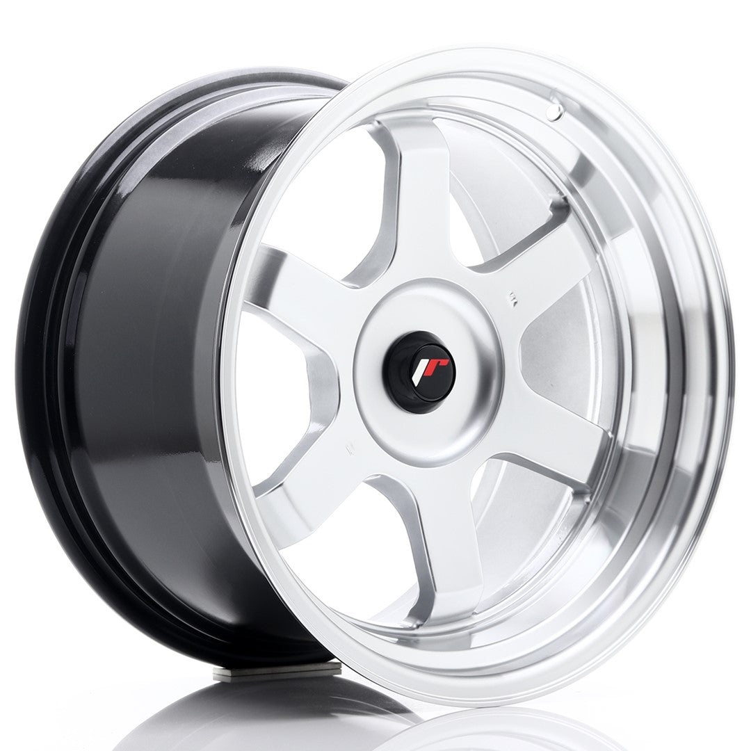 Japan Racing JR-12 18x10" (4 & 5 trous - sur mesure) ET20-22, Gris Argenté / Poli