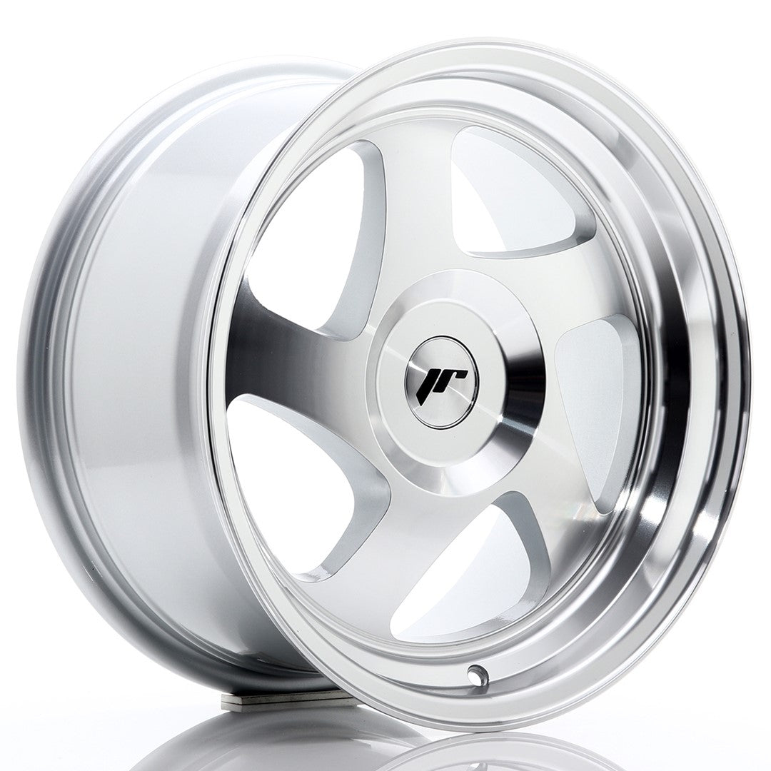 Japan Racing JR-15 16x8" (4 & 5 trous - sur mesure) ET25, Gris Argenté / Poli