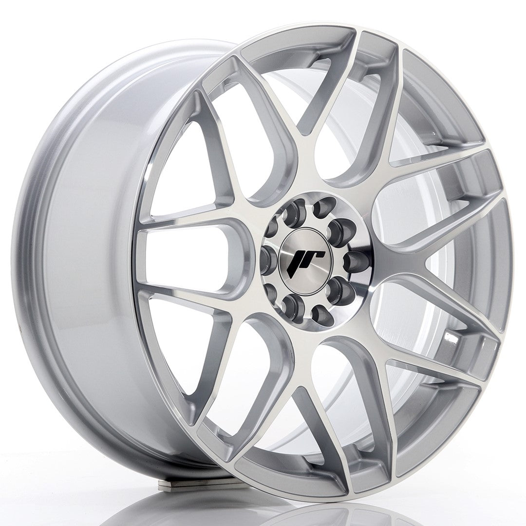 Japan Racing JR-18 17x8" 4x100/114.3 ET35, Gris Argenté / Poli