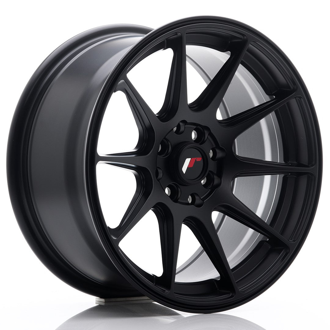 Japan Racing JR-11 16x8" 4x100/114.3 ET25, Noir Mat / Satiné