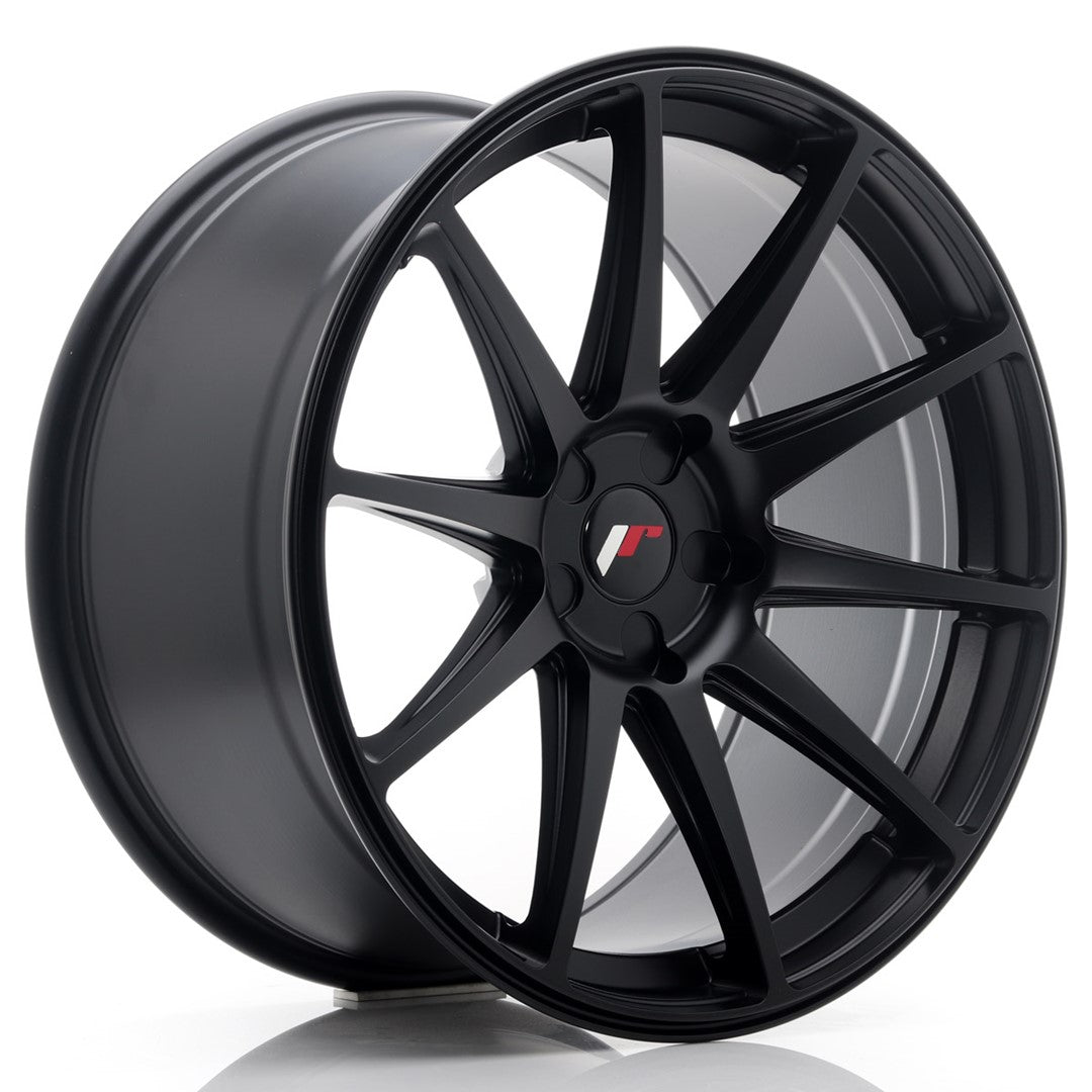 Japan Racing JR-11 Extreme Concave 20x10" (5 trous - sur mesure) ET20-40, Noir Mat / Satiné