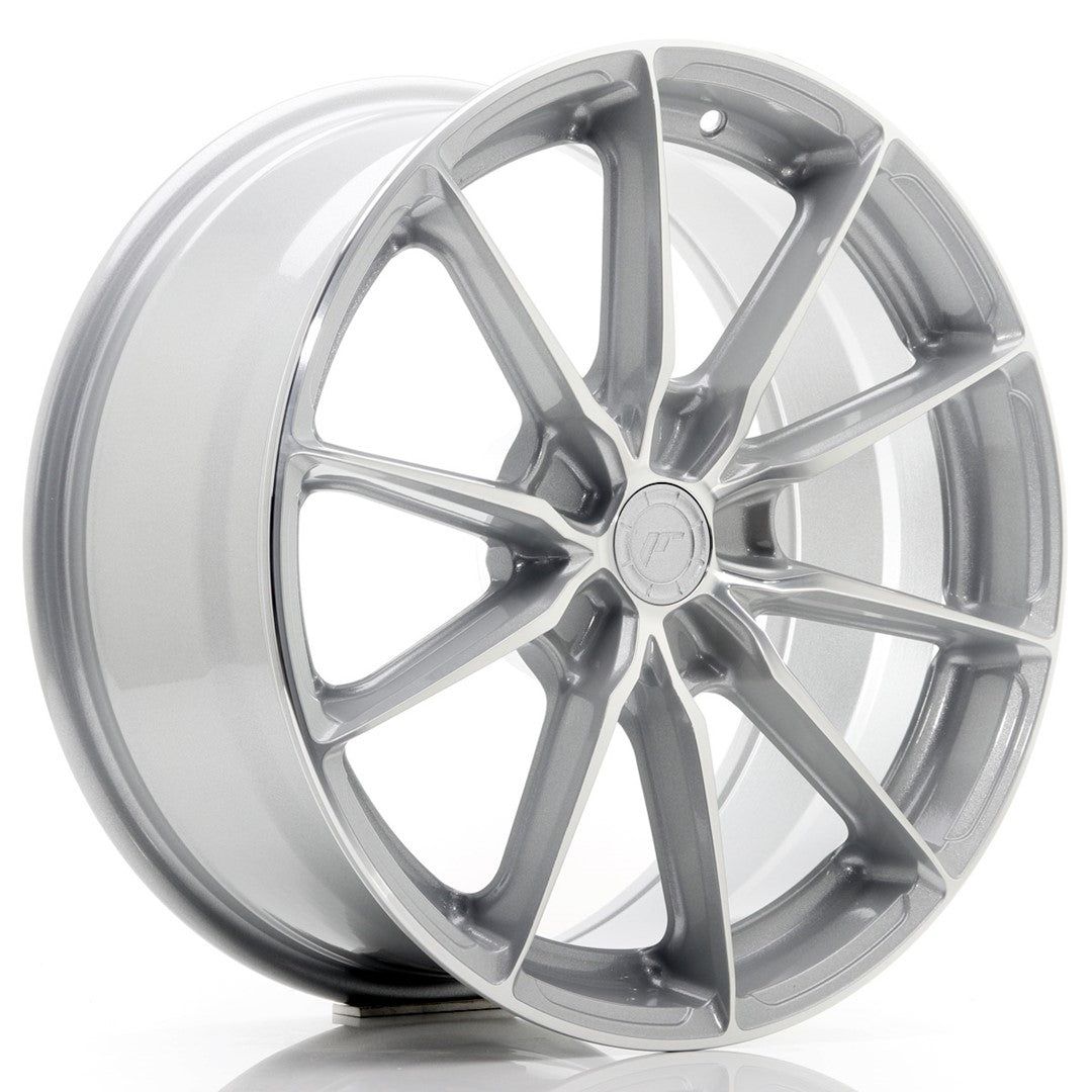 Japan Racing JR-37 18x8" (5 trous - sur mesure) ET20-45, Gris Argenté