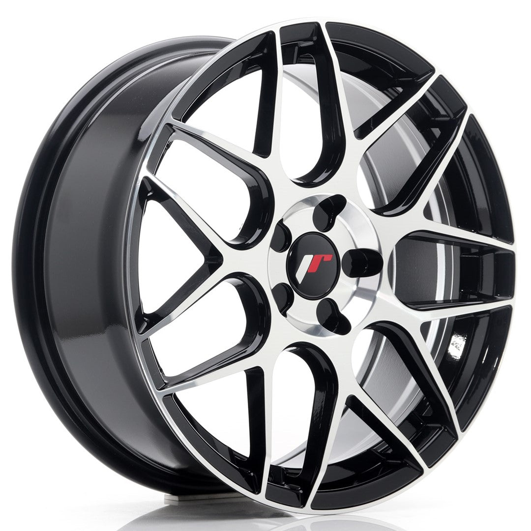 Japan Racing JR-18 18x7.5" (5 trous - sur mesure) ET35, Noir / Brillant