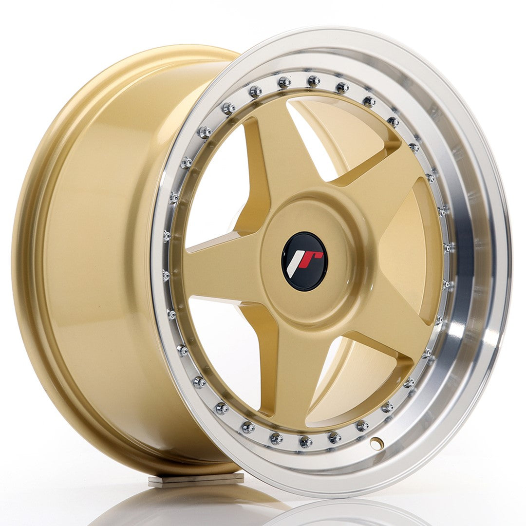 Japan Racing JR-6 17x9" (4 & 5 trous - sur mesure) ET20-35, Or / Doré