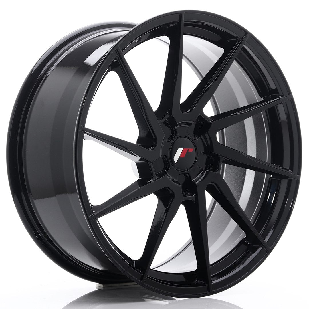 Japan Racing JR-36 Extreme Concave 20x9" (5 trous - sur mesure) ET15-38, Noir Brillant