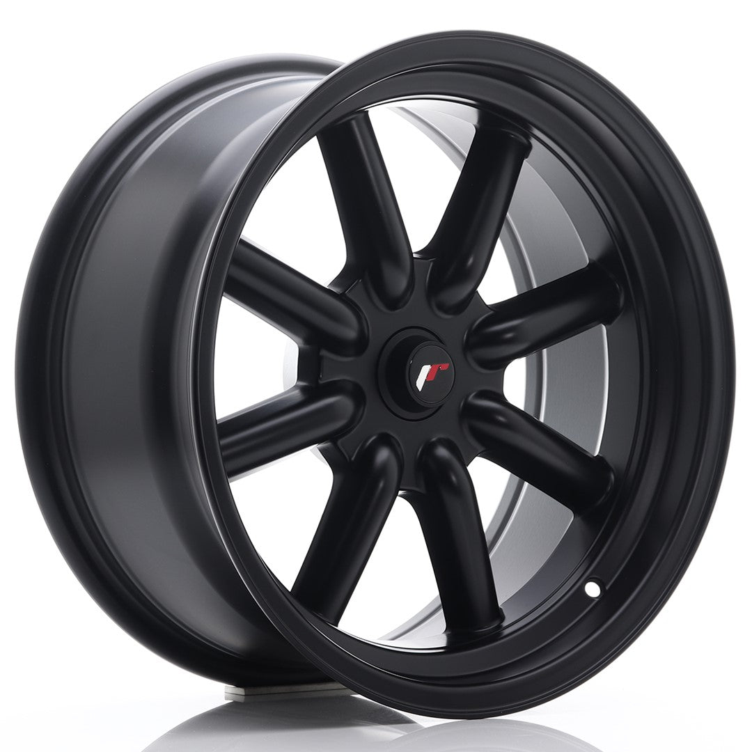 Japan Racing JR-19 17x8" (4 & 5 trous - sur mesure) ET-20-0, Noir Mat / Satiné