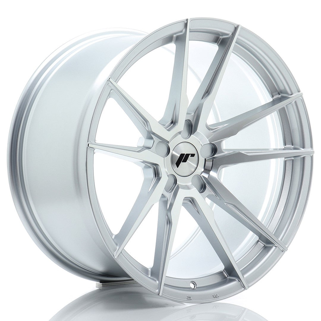 Japan Racing JR-21 Extreme Concave 20x11" (5 trous - sur mesure) ET15-45, Gris Argenté Poli