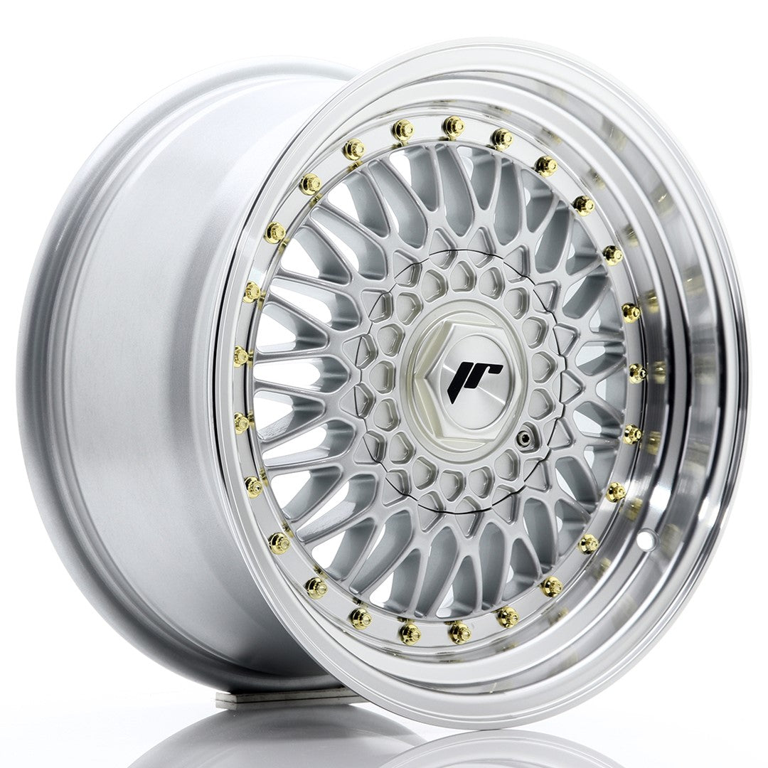 Japan Racing JR-9 16x8" (4 & 5 trous - sur mesure) ET25, Gris Argenté / Poli