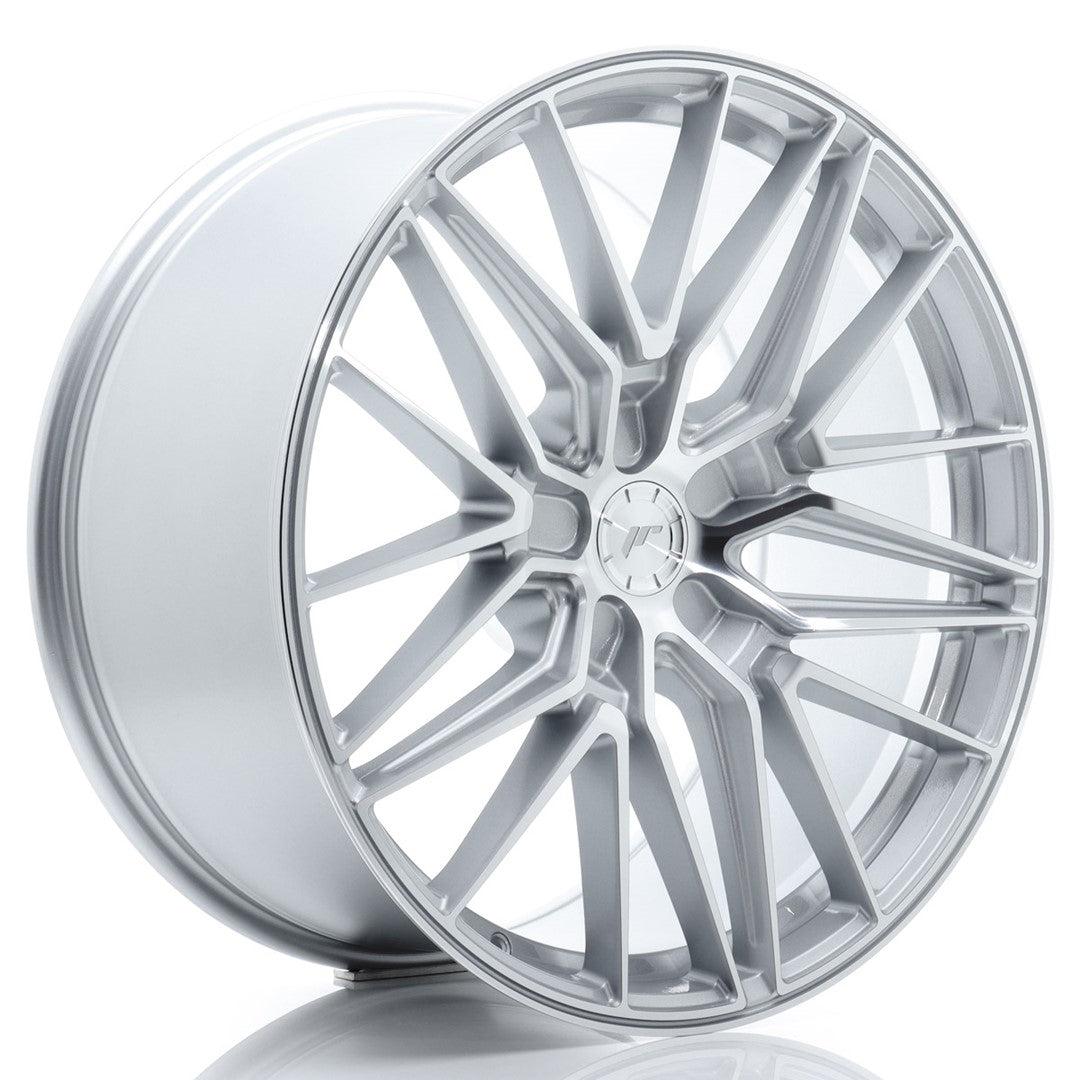 Japan Racing JR-38 21x9.5" (5 trous - sur mesure) ET0-35, Gris Argenté / Poli
