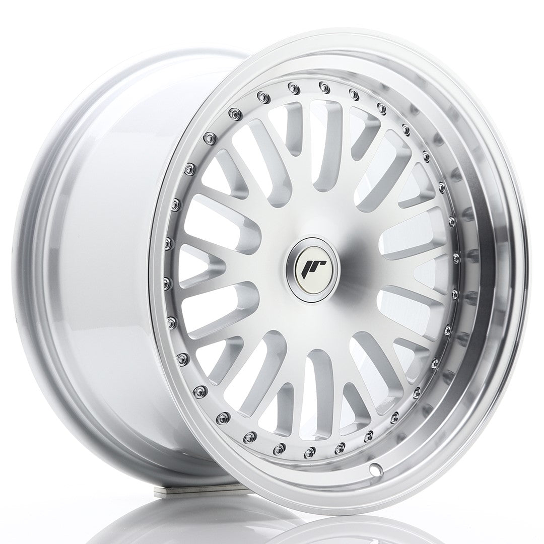 Japan Racing JR-10 17x9" (4 & 5 trous - sur mesure) ET25-30, Gris Argenté / Poli