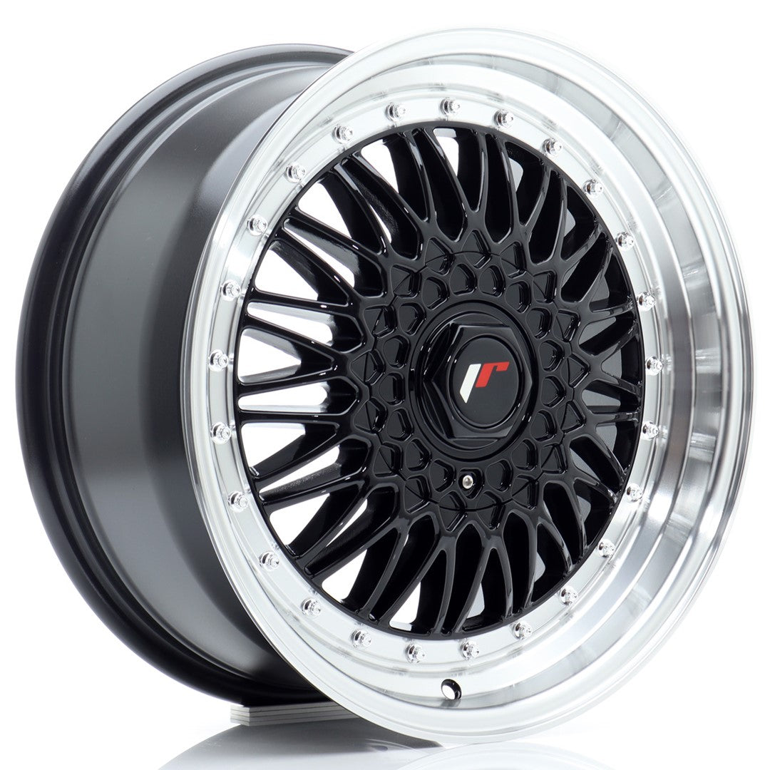 Japan Racing JR-9 17x7.5" (4 & 5 trous - sur mesure) ET20-35, Noir Brillant