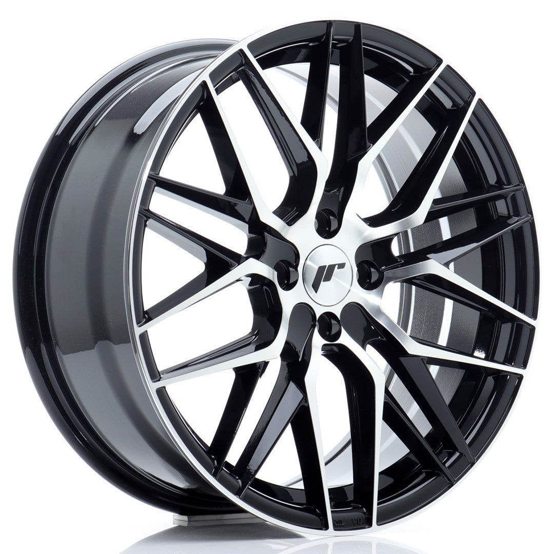 Japan Racing JR-28 18x7.5" 4x100 ET40, Noir Brillant / Poli