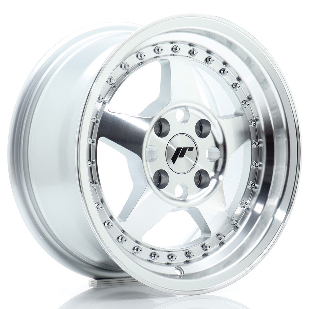 Japan Racing JR-6 15x7" 4x108 ET25, Gris Argenté Poli