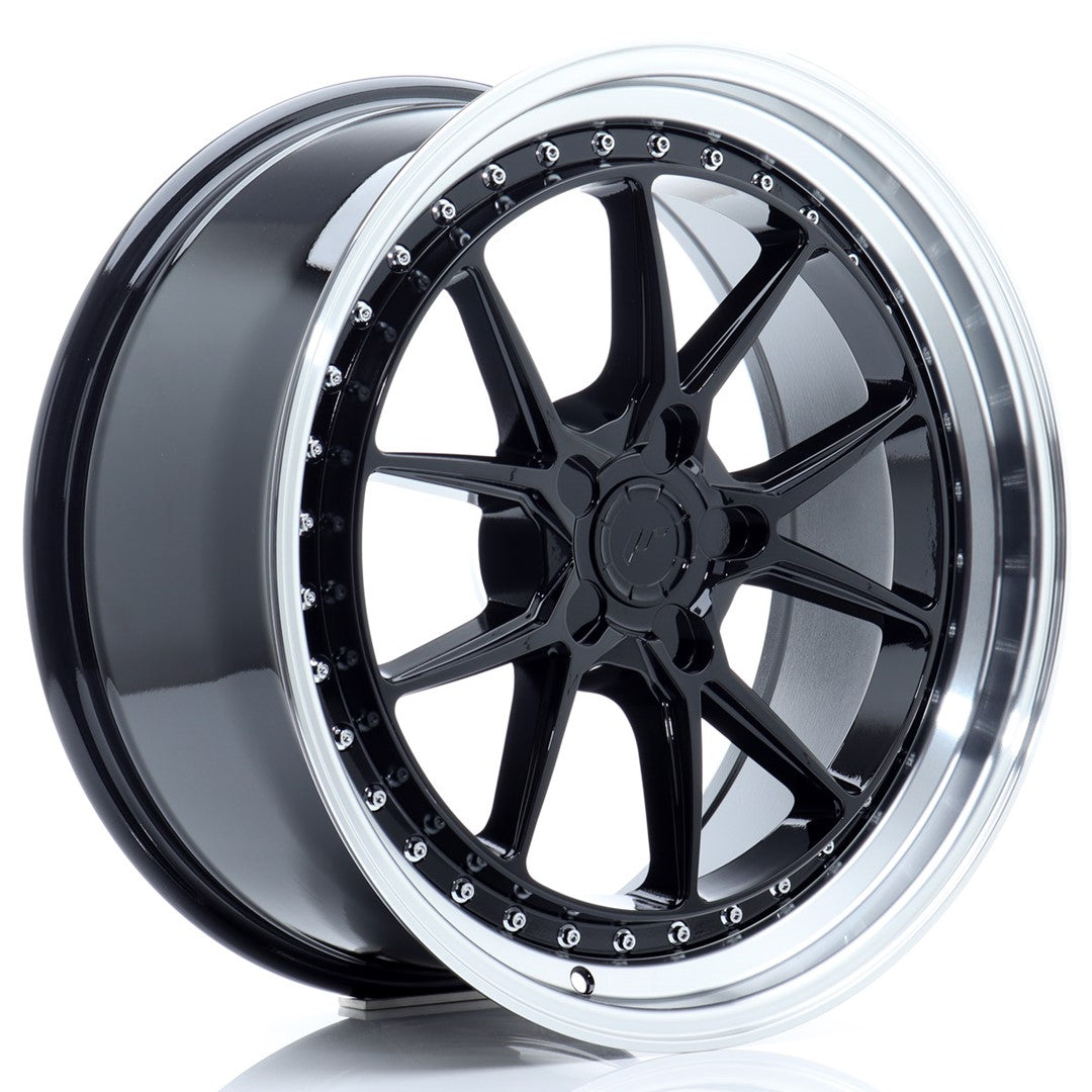 Japan Racing JR-39 19x8.5" (5 trous - sur mesure) ET15-35, Noir Brillant