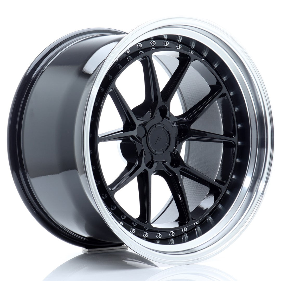 Japan Racing JR-39 19x11" (5 trous - sur mesure) ET0-25, Noir Brillant