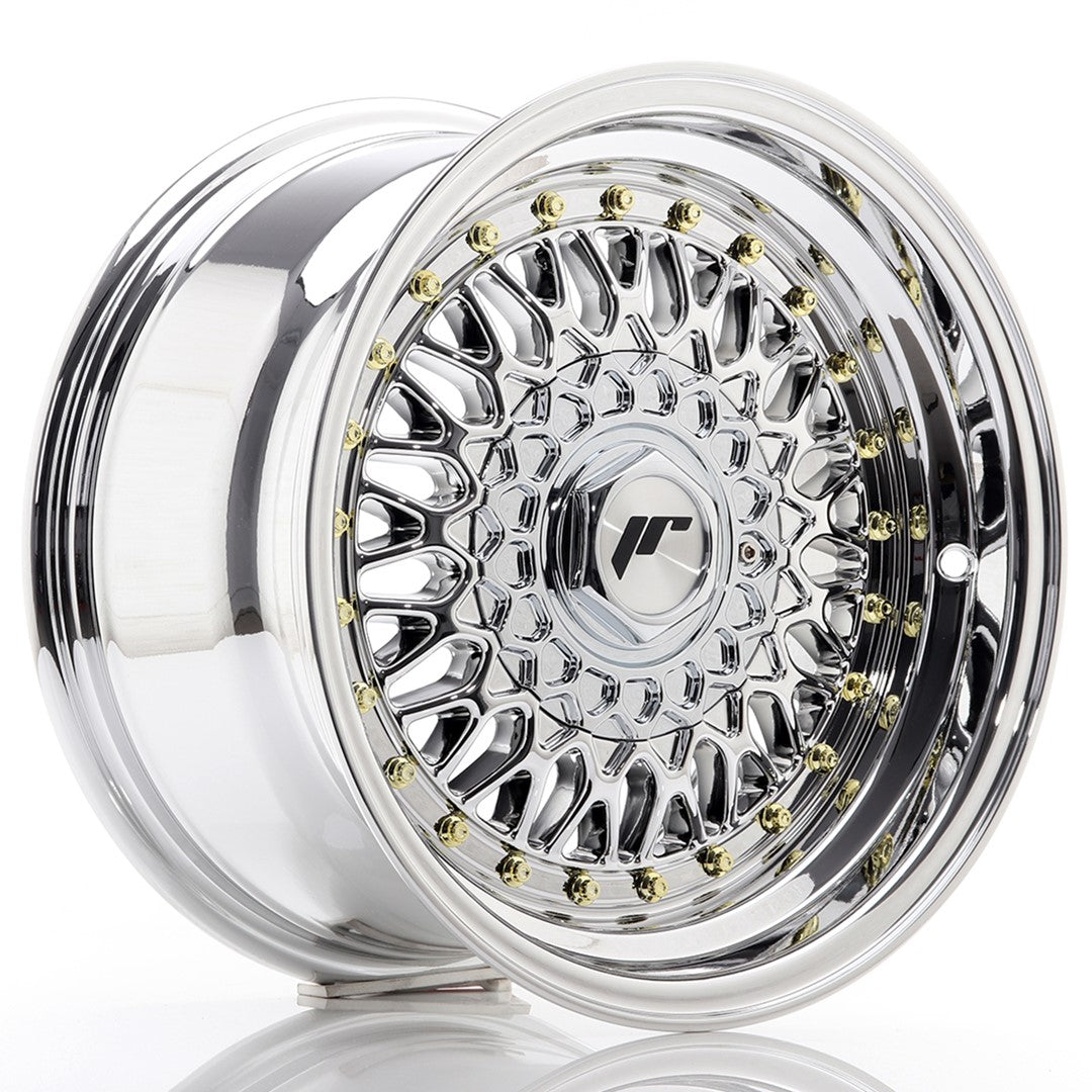 Japan Racing JR-9 15x8" 4x100/108 ET20, Chrome / Titane