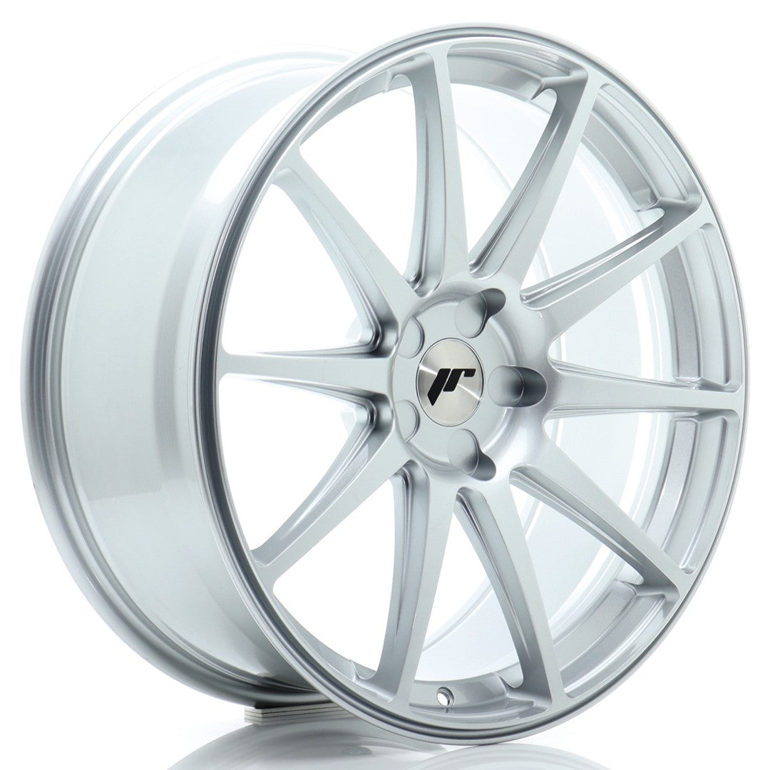 Japan Racing JR-11 20x8.5" (5 trous - sur mesure) ET20-35, Hyper Silver