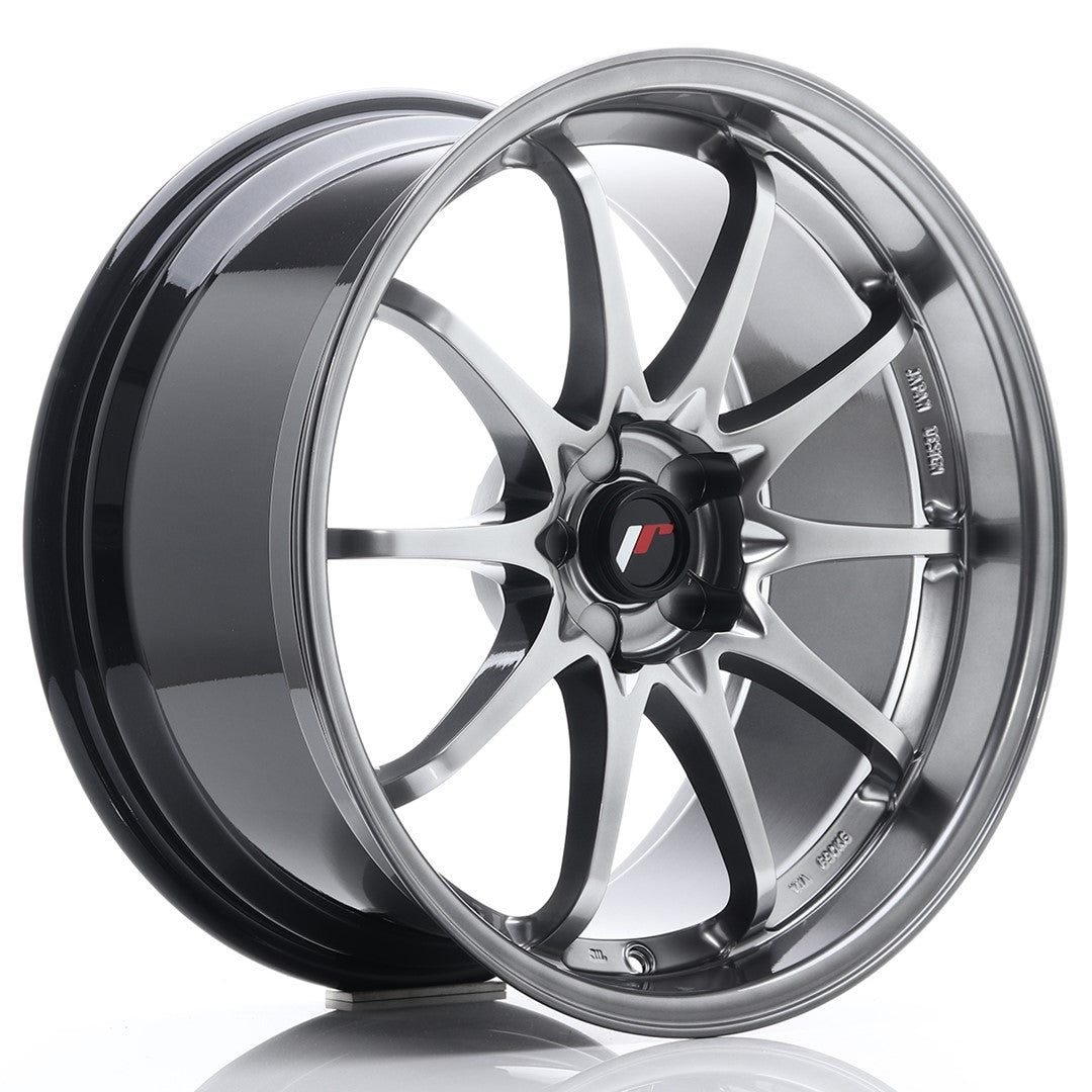 Japan Racing JR-5 19x9.5" (5 trous - sur mesure) ET12-36, Hyper Black