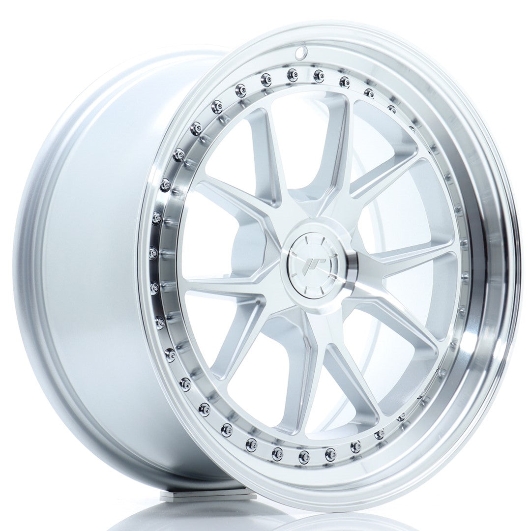 Japan Racing JR-39 18x8.5" (5 trous - sur mesure) ET15-35, Gris Argenté