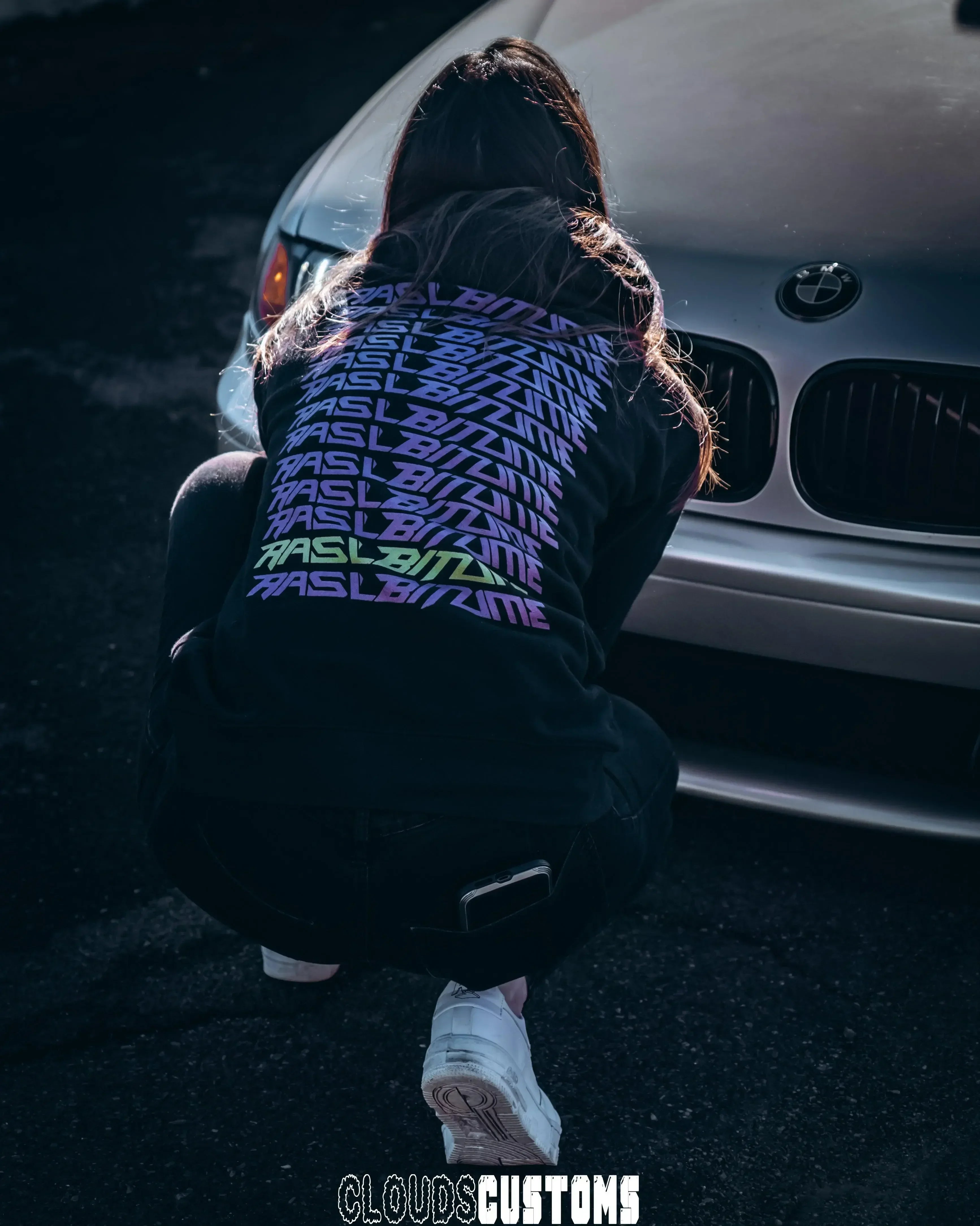 Sweat à Capuche Fluo Rasl'Bitume