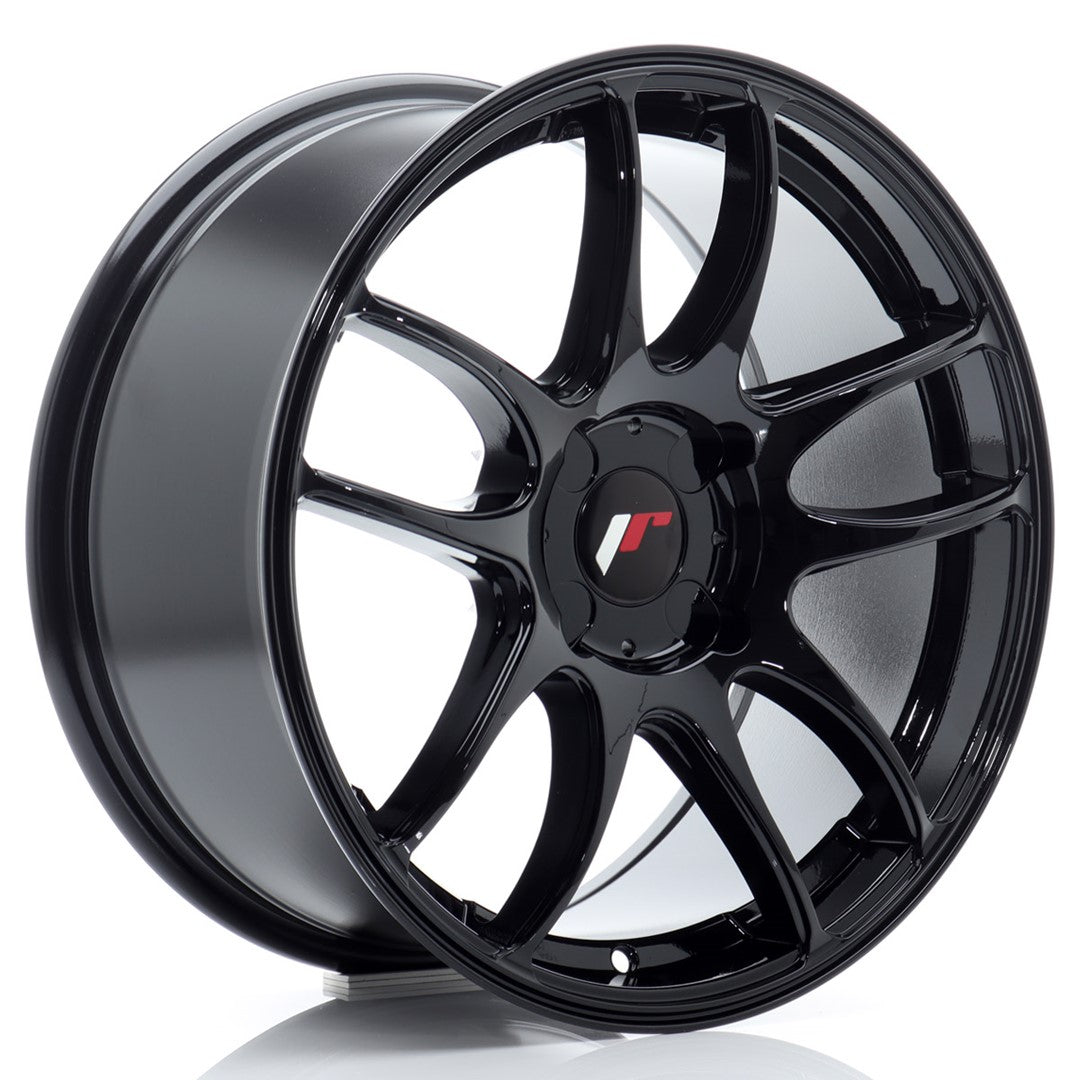 Japan Racing JR-29 17x8" (4 trous - sur mesure) ET20-38, Noir Brillant