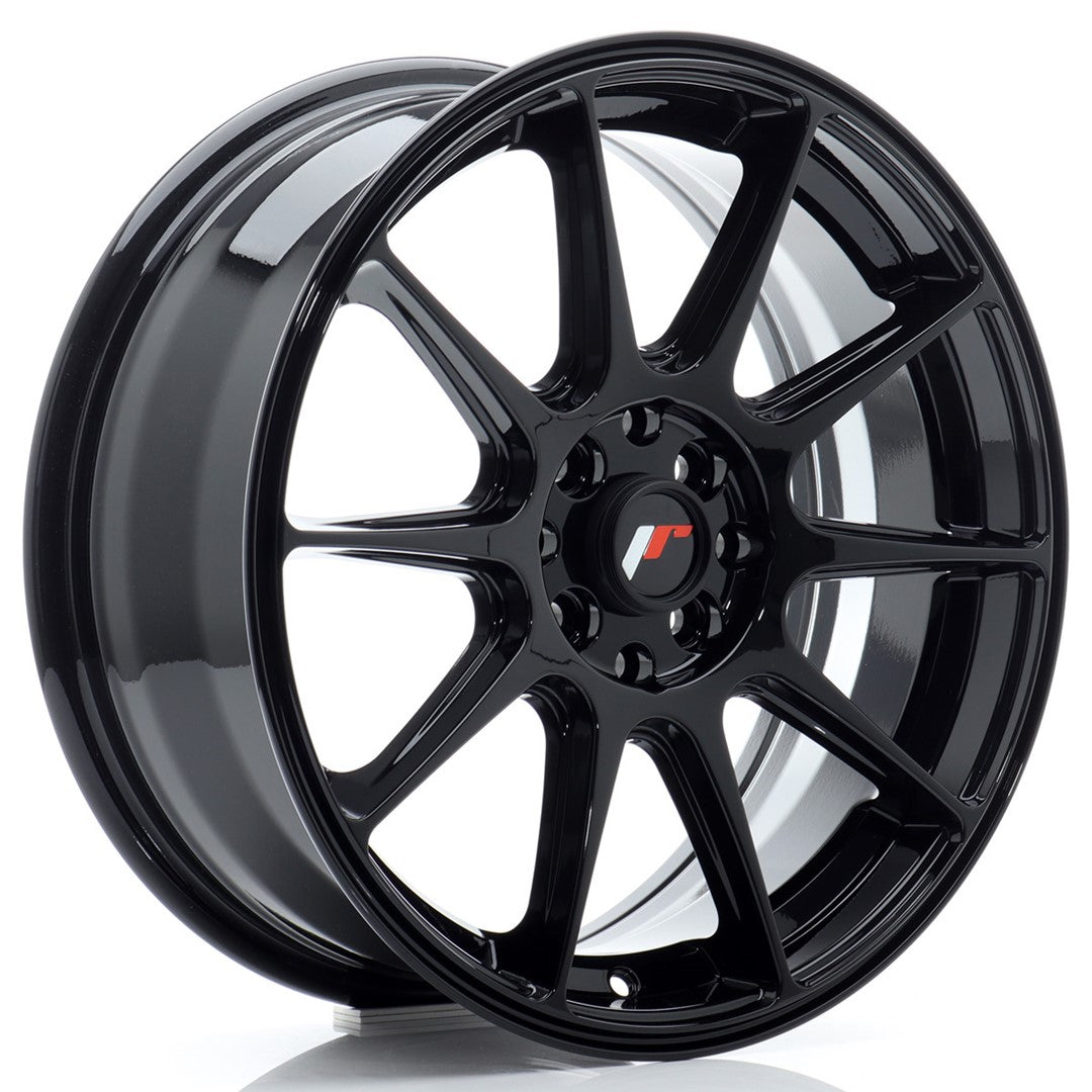 Japan Racing JR-11 17x7" 4x100/114.3 ET35, Noir Brillant
