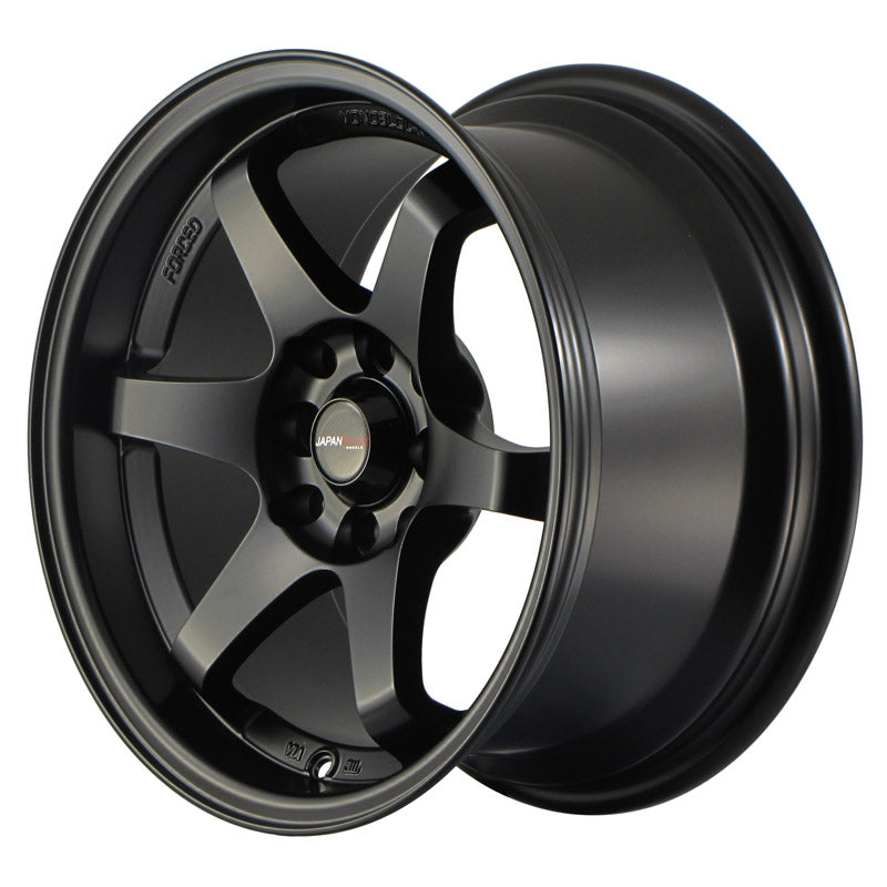 Japan Racing JR-3 15x8" 4x100/108 ET25, Noir Mat / Satiné