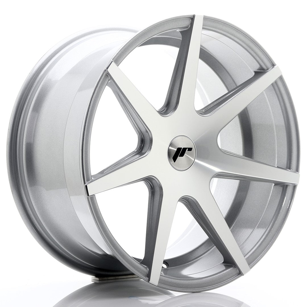 Japan Racing JR-20 Extreme Concave 19x9.5" (4 & 5 trous - sur mesure) ET20-40, Gris Argenté / Poli