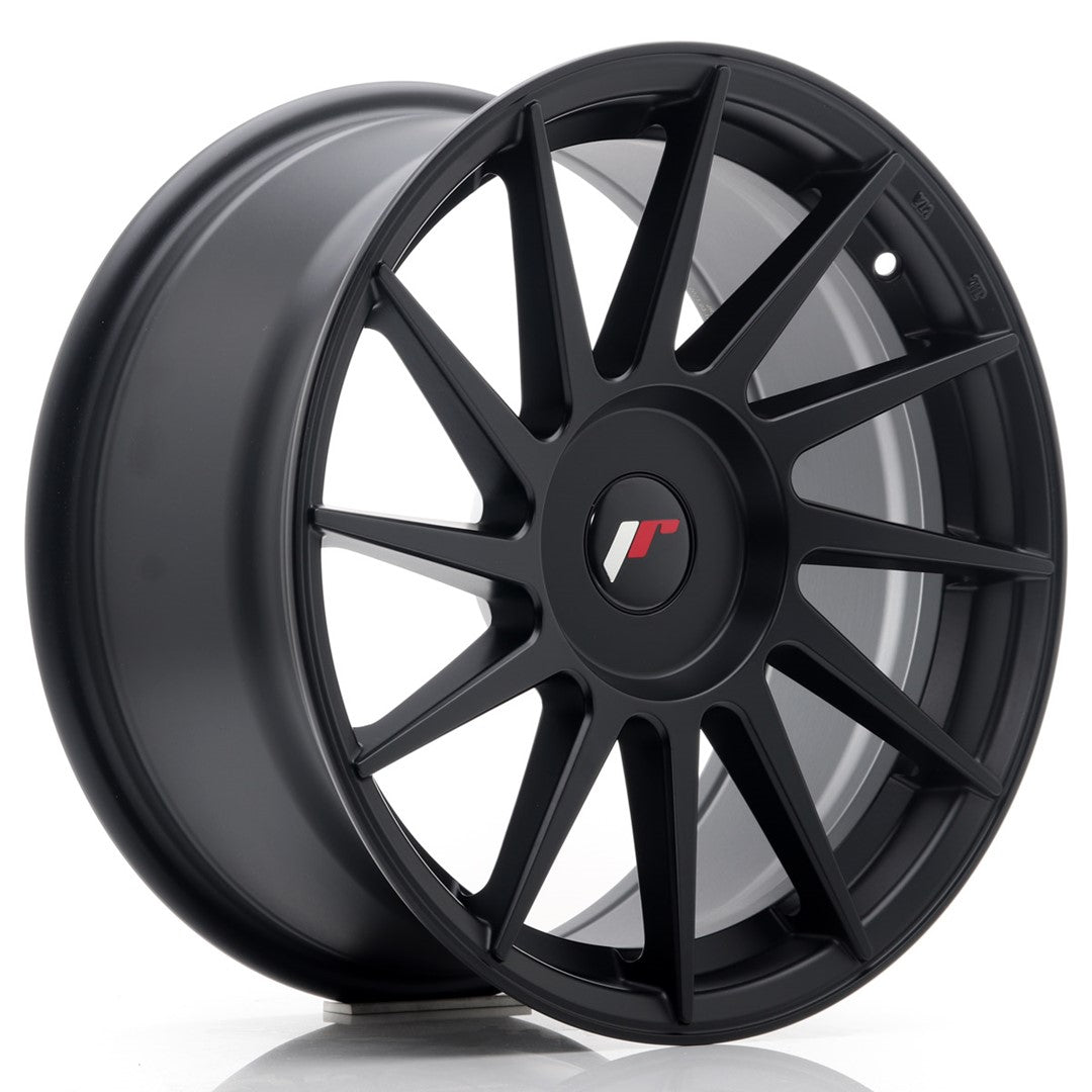 Japan Racing JR-22 17x8" (4 & 5 trous - sur mesure) ET25-35, Noir Mat / Satiné
